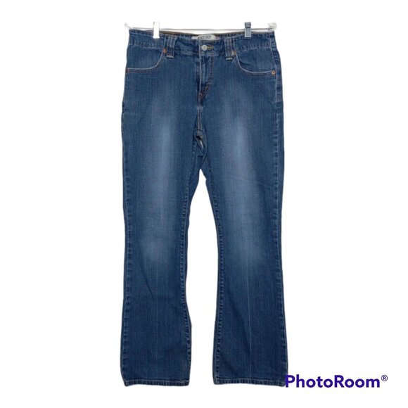 Levis Jeans Women's 10S 525 Boot Cut Blue Stretch Medium Wash Blend Denim - Picture 2 of 12